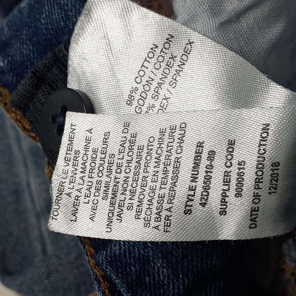 Lucky Brand Classic Straight Leg Blue Jeans Adjustable Waist Boy's Size 18 - Picture 16 of 16